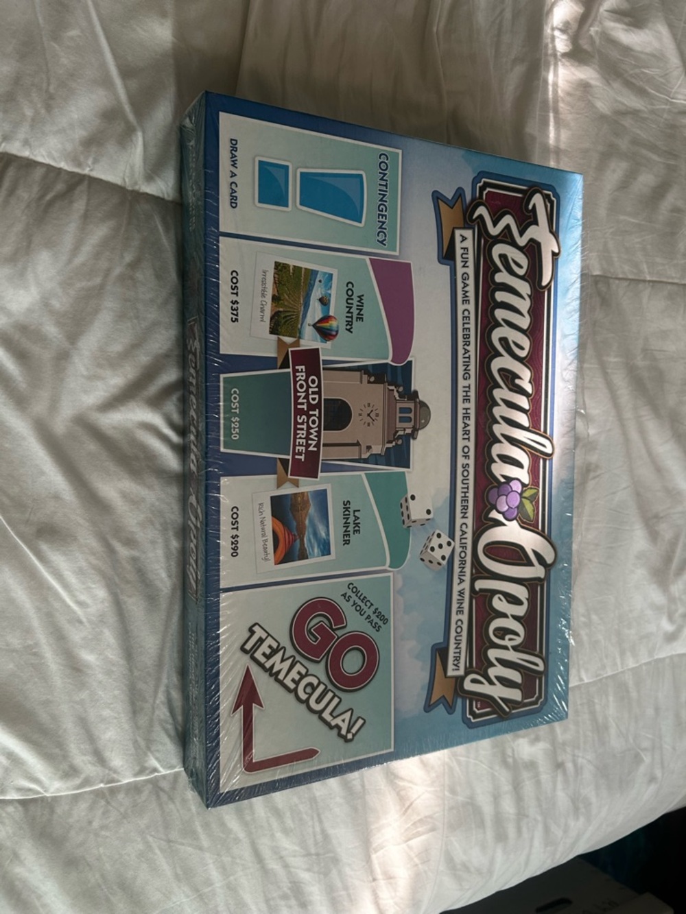 Temecula-Opoly Board Game NEW Sealed Wine Country Gift